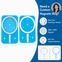 Cincin Magnetik Bulat Neodymium Perakitan Pengisi Daya Nirkabel Bentuk Penyangga Aksesori Ponsel Dukungan Industri Cincin Magnet Neodymium