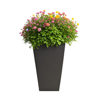 Pot Bunga Plastik PP Modern, Tinggi, Tahan Lama, Ringan, dengan Pilihan Gantung untuk Penggunaan di Rumah, Taman & Luar Ruangan/Dalam Ruangan
