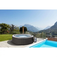 Spa gonflable portable sur mesure pour 3-4 personnes, bain à remous extérieur, jacuzzi, bain de massage, piscine, design moderne, durable, relaxation