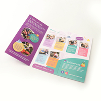 Impression personnalisée de prospectus et de brochures A3 A4, pliées en 3 ou en 4, pour la conception de cartes de visite