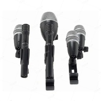 TNH Kit de microphones à batterie PGDMK6-XLR 7 pièces pour ampli basse Kick Tom Snare Drum Percussion Mic