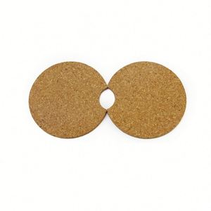 Juego de Posavasos Cuadrados con Esquinas Redondeadas Hechos a Medida, de Madera, con Base de Corcho MDF, en Caja de Papel Blanco - Product Image 4