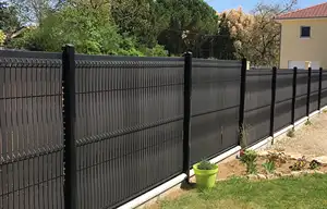 Cerca de plástico wpc para jardim ao ar livre, forte à prova de UV, novo design, 6 pés e 8 pés, country