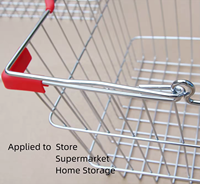 Cesta de Compras de Gran Capacidad en Stock, Cesta de Metal para Almacenamiento de Productos Cosméticos, Dulces, Botellas y Comestibles