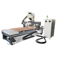 Routeur CNC LUDIAO 1325 pour la sculpture sur bois, table à aspiration sous vide 1300x2500mm, broche simple, moteur 4.5kW, NC Studio Mach3