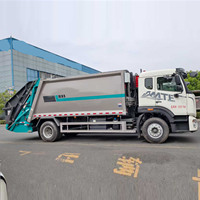 Camion compacteur de déchets à chargement arrière de 18 mètres cubes HOWO Euro VI pour le transport de déchets urbains