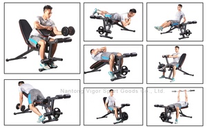 <span class=keywords><strong>Banco</strong></span> de pesas ajustable de fábrica VIGFIT con extensión de piernas y almohadilla de predicador <span class=keywords><strong>banco</strong></span> de <span class=keywords><strong>ejercicios</strong></span> de alta resistencia para entrenamiento de uso doméstico - Product Image 4