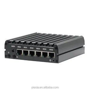 Industrial Barebone Mini PC J1900 Quad Core Fanless Embedded PC for Computer Use Features PfSense Router Firewall