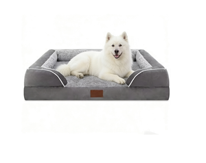 Luxe superzacht comfortabel winter honden- en kattenbed met afneembare fluwelen hoes, antislip en orthopedisch. - Product Image 1