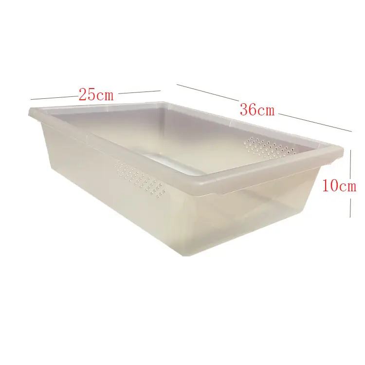 Reptile supplies Plastic basin snake leopard print gecko tortoise breeding bucket snake rack tray snake tub