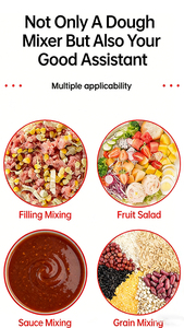 <span class=keywords><strong>Robot</strong></span> de cuisine puissant de 8 kilogrammes et 2200 W, machine de cuisine, chef cuisinier, pétrissage de la <span class=keywords><strong>pâte</strong></span>, fonction 4 en 1, batteur sur socle - Product Image 6