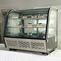 Prix d'usine Verre commercial Boulangerie Refroidisseur Vitrine Comptoir Refroidisseur Gâteau Affichage Mini Réfrigérateur pour Boutique