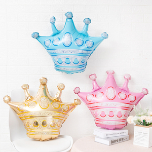 Globos de Helio Gigantes en Forma de Corona, Color Rosa Dorado, <span class=keywords><strong>para</strong></span> Decoración de <span class=keywords><strong>Cumpleaños</strong></span> de Princesas, Venta al Por Mayor - Product Image 6
