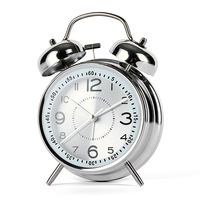 Cloche en métal réveil chambre chevet nouvelle horloge de bureau