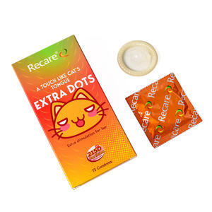 Condones Recare/OEM de Marca Privada con Puntos, 12 Unidades, para Hombre, Alta Calidad, Seguros, Divertidos, para Mayor Placer - Product Image 2