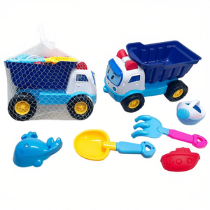 Beach Toys Dump Truck With Shovel Rake Mold Set 18x30x19 For Sand Play - Product Image 2