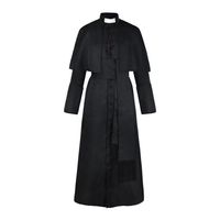 Robe de moine médiévale Costume adulte avec capuche Halloween Cosplay cape de prêtre pour la foire de la Renaissance assistant gothique