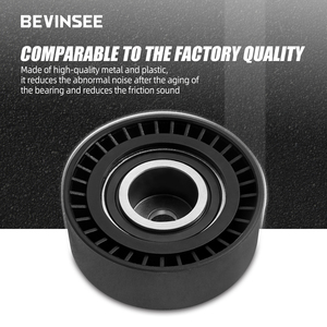 Poulie de réglage du tendeur BEVINSEE pour <span class=keywords><strong>BMW</strong></span> E36 E46 M3 E38 <span class=keywords><strong>E39</strong></span> E53 X5 Z3 Z4 11281748131 - Product Image 4