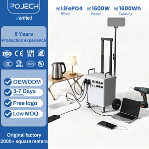 Nouvelle arrivée : Centrale électrique portable 1600W avec lumière LED, générateur solaire, livraison gratuite en Chine pour le camping - Product Image 1