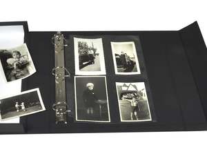 Tùy chỉnh PU PVC Vinyl vải lanh vải ảnh thẻ photocard Album tài liệu tổ chức Lưu trữ 3 Vòng chất kết dính hộp tập tin với môi - Product Image 6