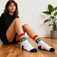 Chaussettes de compression tricotées personnalisables pour femmes, motif léopard numérique, respirantes, pour usage quotidien en hiver, jetables, invisibles, couleur personnalisée