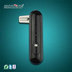 Serrure de panneau robuste en alliage de zinc à 3 points avec option à point unique, finition peinte en noir pour une forte protection antivol pour boîtier électrique - Product Image 3