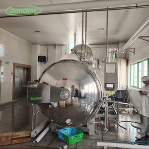 Autoclave Zongon, máquina de retorta de maíz <span class=keywords><strong>para</strong></span> conservas de agua comercial, botella de plástico, botellas de vidrio <span class=keywords><strong>para</strong></span> sardinas, salsa de comida <span class=keywords><strong>para</strong></span> bebés - Product Image 6