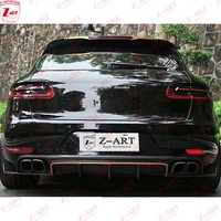 Kit carrosserie complet Z-ART Carbon Aerokit, jupes latérales et spoiler pour Porsche Macan Turbo 2014-2017, pièces de tuning extérieur