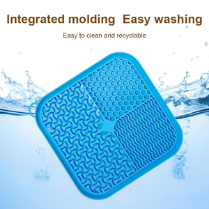 Silicone Lick Mat for Dogs and <b>Cats</b> Licking Pads Pet Slower <b>Feeder</b> Anxiety Relief Bathing Grooming Training Calming Mat - Product Image 3