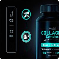 Capsule de peptides de collagène OEM de marque privée pour les cheveux, la peau et les ongles Complément alimentaire sain avec kératine, biotine et multivitamines