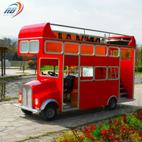 Autobús Turístico de Dos Pisos para Niños y Adultos, Tipo Autobús de Londres para Parques de Atracciones, Venta Directa de Fábrica