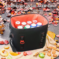 Sac isotherme moderne de qualité supérieure, étanche aux fuites, avec fermeture éclair hermétique, en PVC souple, glacière portable pour le camping et les canettes de vin