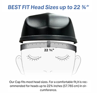 Gorro de Terapia de Luz Roja de 272 LED y 650nm, Gorro de Terapia de Luz Roja Portátil para el Cabello, Gorro de Terapia de Luz LED