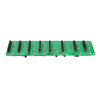 Adaptador de Disco Duro SATA de 7 Pines/15 Pines/7+7+15 Pines para Placa Base de Servidor, Conector de Alimentación Molex de 4 Pines, Conector de Ventilador de 3 Pines, PCIe