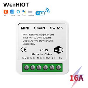Interrupteur intelligent mini Zigbee/Wi-Fi 16A, système de maison intelligente, <span class=keywords><strong>relais</strong></span> de contrôle bidirectionnel avec minuterie et protection IP26 - Product Image 6