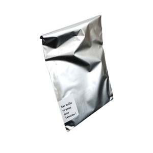 Custom Sticker LOGO Silver Shipping Mailer Aluminium Metallic Mailing Bag 6x9 10x13 - Product Image 3
