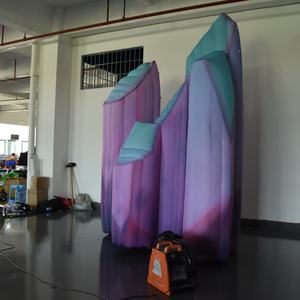 KeepFuns Formation géante gonflable personnalisée en forme <span class=keywords><strong>de</strong></span> <span class=keywords><strong>roche</strong></span> <span class=keywords><strong>de</strong></span> <span class=keywords><strong>cristal</strong></span> - Accessoire gonflable à thème pour fêtes, décor <span class=keywords><strong>de</strong></span> scène et événements - Product Image 4