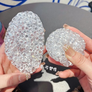 Balle anti-stress en cristal faite à la main pour enfants, jouet sonore, balle sensorielle souple pour soulager l'anxiété, idée cadeau pour les 5-7 ans - Product Image 1