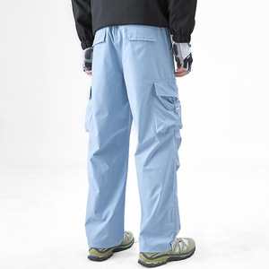 <span class=keywords><strong>Pantaloni</strong></span> larghi Casual estivi da uomo salopette stile americano ad asciugatura rapida <span class=keywords><strong>paracadutista</strong></span> da esterno Multi-tasche <span class=keywords><strong>pantaloni</strong></span> Cargo - Product Image 4