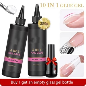Smalto Gel 6 in 1 Multifunzionale, Colla per Unghie, Rinforzo per Unghie, Super Base e Top Coat, Estensione Unghie - Product Image 1
