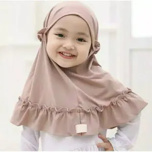 От 0 до 3 лет новый дизайн, популярный детский обычный хиджаб детская amira хиджаб для мгновенных хиджаб