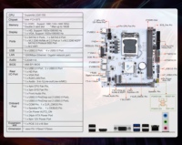 New B75-ITX WiFi Desktop Computer 2nd/3rd Gen Motherboard LGA1155 Dual DDR3 M.2 Support Intel Chipset SATA3.0 for I3 I5 I7 CPU