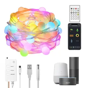 Top vente étanche Luces De Navidad USB guirlandes lumineuses mariage lumières extérieur LED guirlande lumineuse