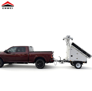 Rimorchio CCTV Solare 4G <span class=keywords><strong>5G</strong></span> Standard USA per Sicurezza 24/7 nei Cantieri Edili - Product Image 6