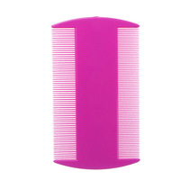 En plastique Double Face Pet Hair Outil De Toilettage Chien Et Chat Aux Puces Poux Peigne
