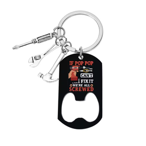 ของขวัญวันพ่อขายดี ของขวัญขอบคุณทำจากโลหะ เช่น ค้อน ประแจ พวงกุญแจ เครื่องมือ ที่เปิดขวดไวน์ และพวงกุญแจ - Product Image 5