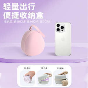 Children U-Shaped Neck Pillow <b>Memory</b> <b>Foam</b> Portable Travel Pillow 28x26x14cm Solid Color - Product Image 2