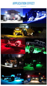 Đèn Đá Rgb + Trắng 8 Pod 4 Pod Led Rgbw Màu Trắng Tinh Khiết Bán Chạy Nhất Đèn Sàn Dưới Ánh Sáng Đá 8 Pods - Product Image 6