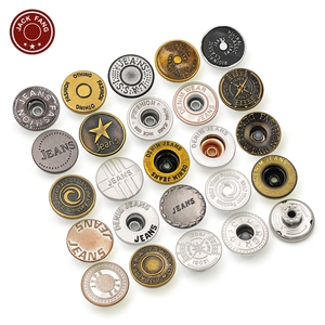 KUNSHUO <b>Button</b> Factory Brass Vintage Jean <b>Button</b> and Rivets Stainless steel Iron Custom Logo Denim Metal <b>Buttons</b> for jeans - Product Image 2