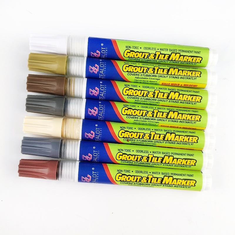 FIX It Pro Round and Chisel Tip Zealot Brand Permanet Resist Mold Tile Grount Coating Grout Marker Beige · image 3